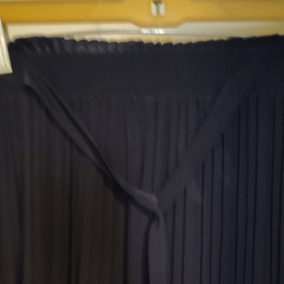 Elegant Navy Wide Leg Pants - Picture 4 of 7